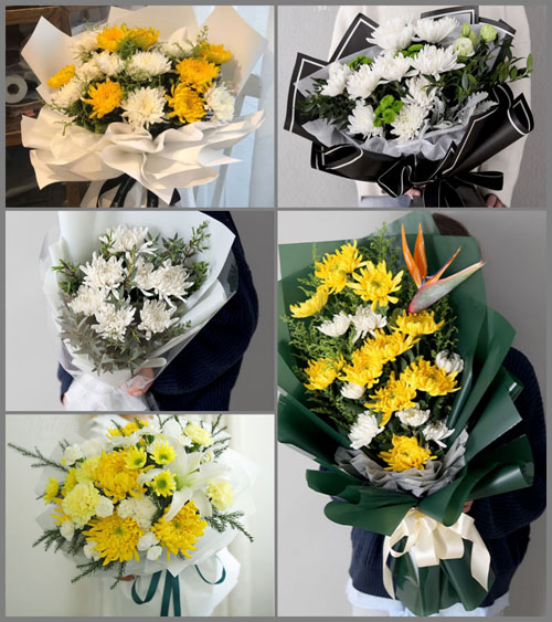 贵州毕节市威宁县草海镇赵山村白事花束代送